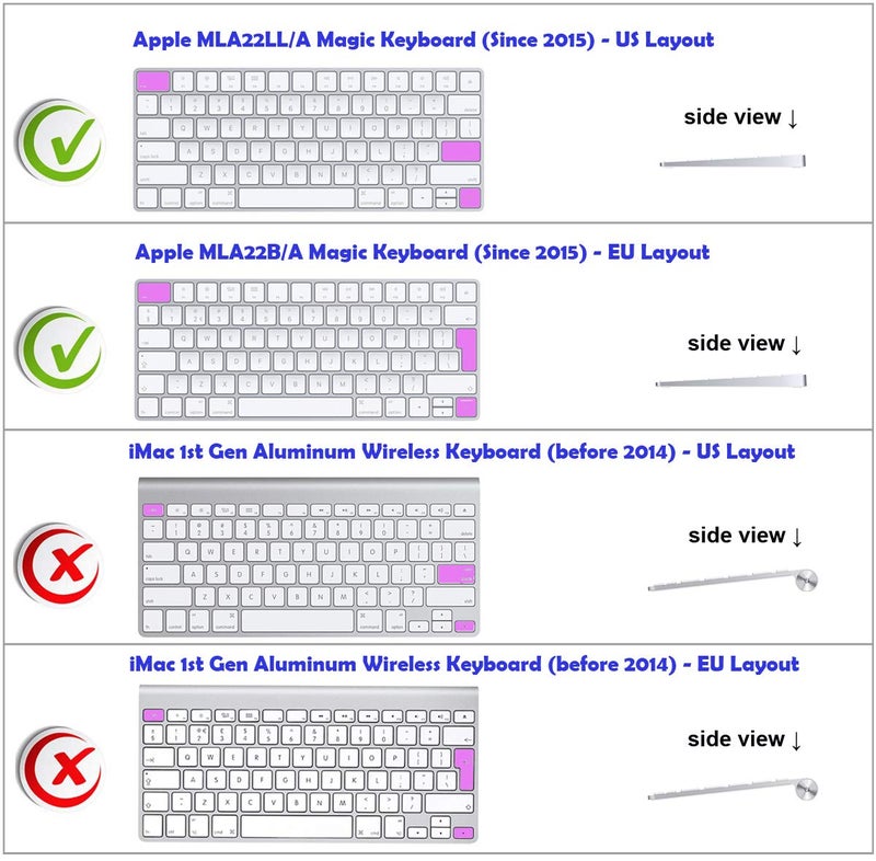 XSKN Illustrator Shortcut Silicone Keyboard Cover Skin for Apple 2015 Released Magic Keyboard A1644 MLA22LL/A MLA22B/A (Not fit for Other Models) - Image 2